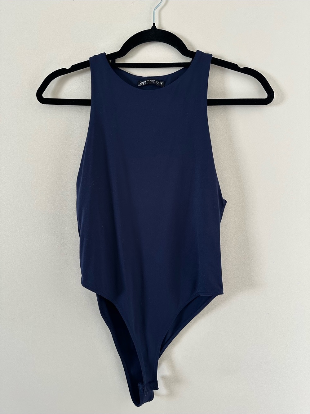 Zara Kids Navy Sleeveless One-Piece Bodysuit